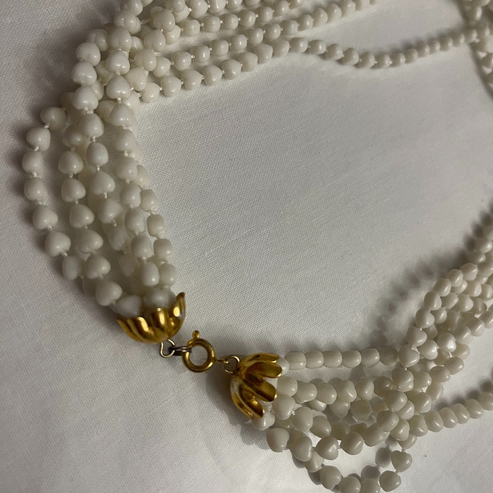 White Beaded Necklace